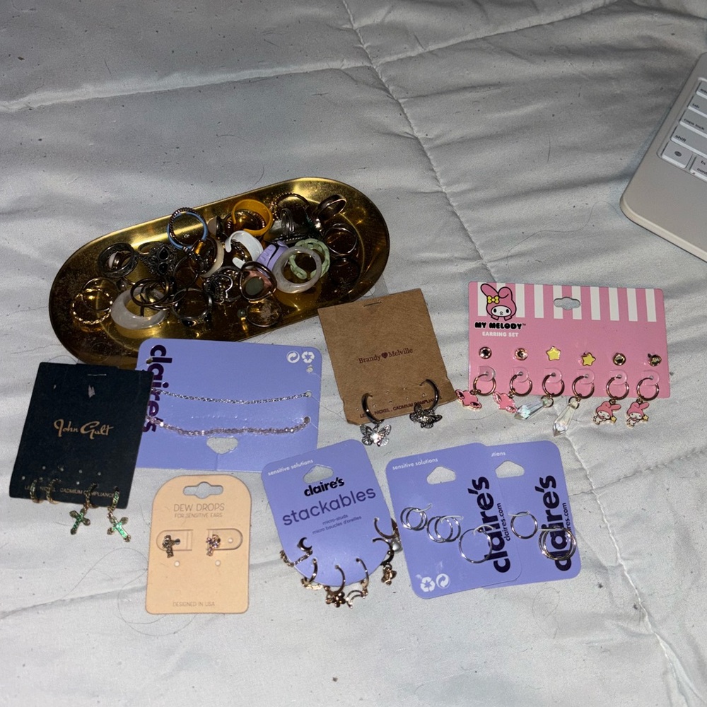 Assorted jewelry from various brands.